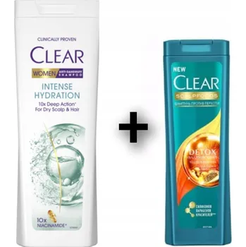 Šampon CLEAR Women šampon INTENSE HYDRATION proti lupům hydratační 360 Ml