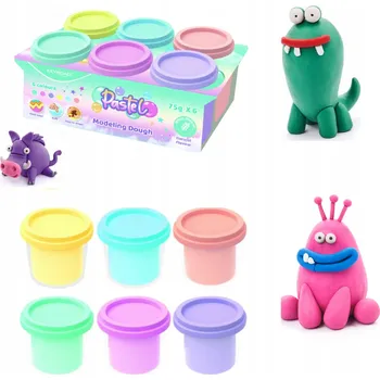 Modelovací hmota Modelína 6 pastelových barev x 75g krabička