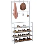 Stojanový věšák kovový Herzberg bílý