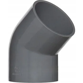 kanalizace PVC tvarovka - Úhel 45° 125 mm, koleno