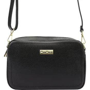 Kabelka MiaMore kabelka z pravé kůže černá