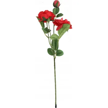umělá květina Umělá Větvička Kamélie v červené barvě - Dekorace o výšce 54 cm
