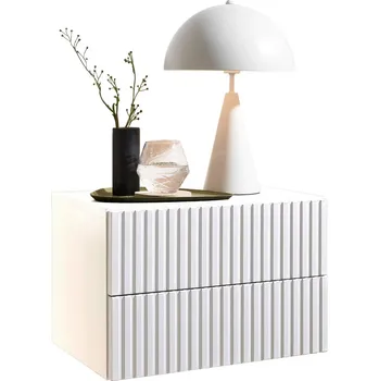 Noční stolek Bílý závěsný noční stolek Burns II 42 x 28 x 30 MDF