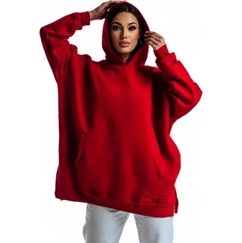 Dámská mikina Dámská oversize Mikina s kapucí , červená, velikost S/M