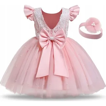 Dámské šaty Dětské rozšířené maxi šaty SD6 polyester velikost 122