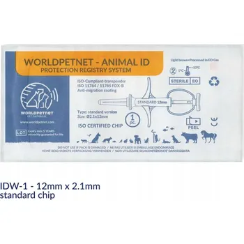 IP kamera Mikročip Animal ID 2,12x12 mm pro identifikaci zvířat, 1 ks