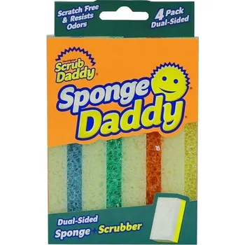 Houbička Scrub Daddy oboustranná vícebarevná čisticí Houbička 4 ks