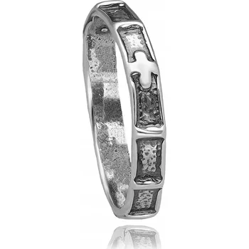 Prsten STŘÍBRNÝ PRSTEN RŮŽENEC NA PRST VELIKOST 13