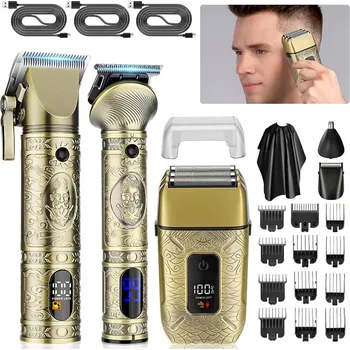 Holicí strojek PÁNSKÝ ZASTŘIHOVAČ VOUSŮ A VOUSŮ HOLICÍ STROJEK 3V1 SET