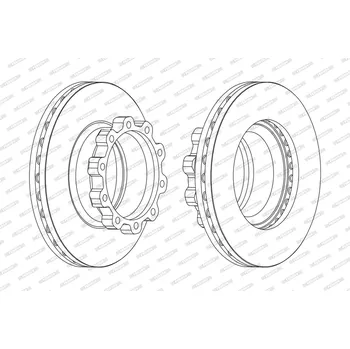 Brzdový kotouč Brzdový kotouč FERODO FCR170A