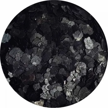 Práškové glitry (třpytky) do pryskyřice na zalévání Chipsy Makro Černá perleť 60ml