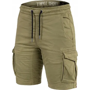 Pánské oblečení Kraťasy Kraťasy kapsáče Alpha Industries Cotton Twill Jogger - Olive XL