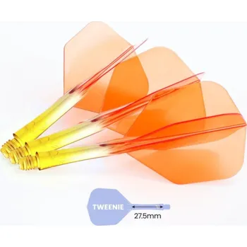 Příslušenství pro šipky Caliburn Letky SUP - No6 - Two Tone - Yellow & Orange - midi