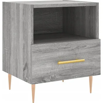 Noční stolek Noční stolek, šedý dub sonoma, 40x35x47,5 cm