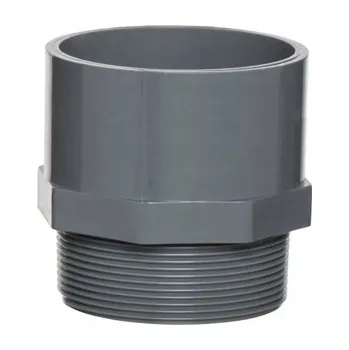 Vodovodní potrubí PVC tvarovka - přechodka, vnější závit, 75mm x 2-1/2