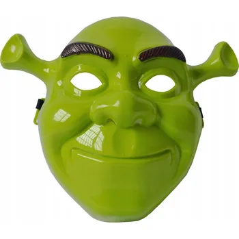 Karnevalová maska Maska na obličej Korbi Shrek zelená plastová