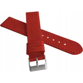 Řemínek na hodinky LAVVU Sport LSAUR22 - 22 mm - Červený - Kožený řemínek na hodinky