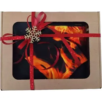 Šála Šála a čepice Oheň v dárkové krabičce