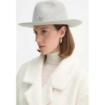 Klobouk Vlněný klobouk Ruslan Baginskiy šedá barva, vlněný, FDR031-W-WRB FDR031.W.WRB 90X, vel. S