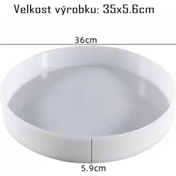 Velké formy na stoly, podnosy, hodiny Střední kruhová forma Ø 36cm, max. hloubka 5,6cm