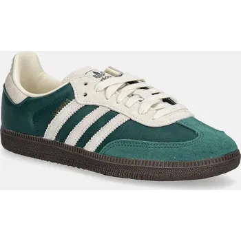 Pánská obuv Kožené tenisky adidas Originals Samba OG, 48, zelená, 79X
