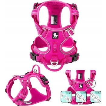 Postroj pro psa POSTROJ PRO PSA NASTAVITELNÝ TRUELOVE FRONT LINE PREMIUM ODOLNÝ RŮŽOVÝ XL