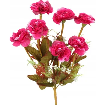 umělá květina Kytice 7 karafiátů v podzimní růžové barvě UMĚLÉ KVĚTY DO VÁZY