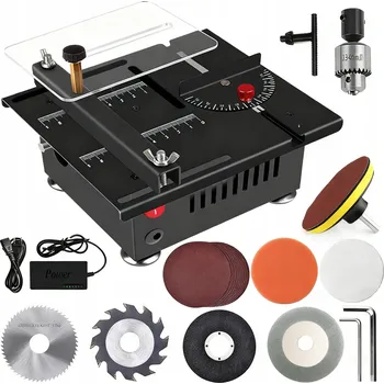 Zabezpečení domácnosti Mini elektrická stolní pila s funkcí broušení a leštění 100W