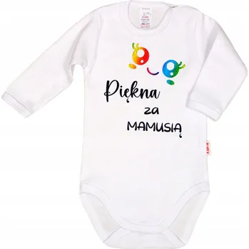 Kojenecký body BODY NÁPIS potisk KRÁSNÁ PO MAMINKÁCH vel. 80 KLEKLE