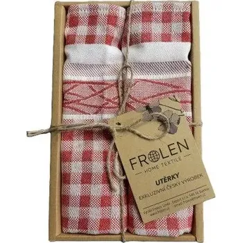 Utěrka Utěrka Kolsch - 2 ks v eko balení, červená