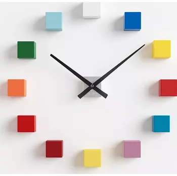 Hodiny Karlsson DIY Cubic Nástěnné hodiny 8714302625299 Červená Žlutá Modrá Tyrkysová Světle žlutá Růžová Černá Tmavě červená Oranžová Tmavě zelená Světle modrá Bílá
