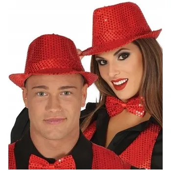 Bezpečnostní kamera Červený karneval flitrovaný motýlek