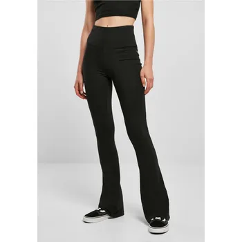 Dámské oblečení Dámský organický strečový dres Bootcut Legíny černé Urban Classics černá 2539280