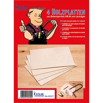 Modelová železnice Překližka modelářská 3 mm 4 kusy A4 - Donau M327