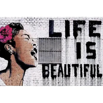 Umění Umělecký tisk Banksy - Life is Beautiful