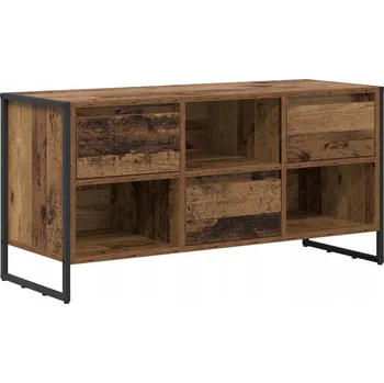 Televizní stolek Televizní skříň Staré dřevo 100 x 36 x 49,5 cm kompozitní dřevo
