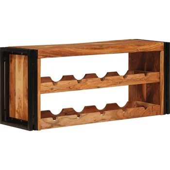 Stojan na víno Hnědá 100 x 45 x 33 cm Masivní akátové dřevo