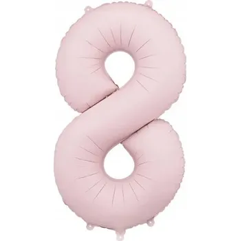 Balónek Fóliový balónek Růžový - číslice '' 8 '' /1 kus