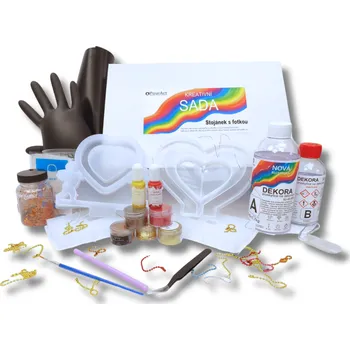 kreativní sada Kreativní sada pro zamilované – stojánek s fotkou z pryskyřice