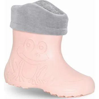 Dívčí holínky ZETPOL dětské holínky (holínky) EVA Frog Light Pink s oteplovací vložkou, velikost 24/25