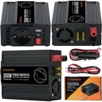 Měnič napětí MĚNIČ NAPĚTÍ 12V 24V 230V AUTOMOBILOVÁ INVERTOR 1000 500W USB ZABEZPEČENÍ
