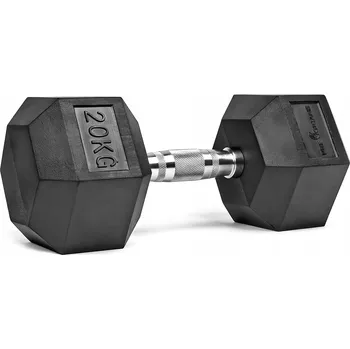 Potažené/pogumované činky s pevnou váhou Pretorians 1x 20 kg