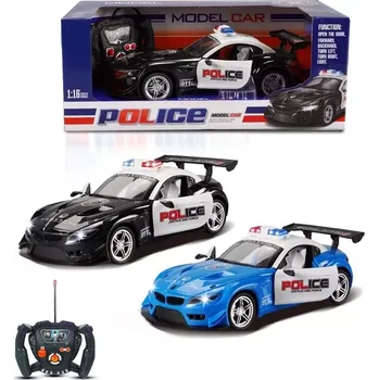 RC model auta Policejní RC auto se světly a otevíracími dveřmi 1:16