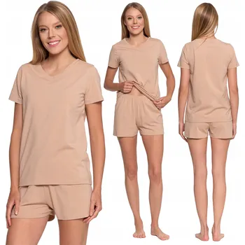 Dámské noční prádlo Moraj dámské pyžamo bavlna béžové, velikost XL