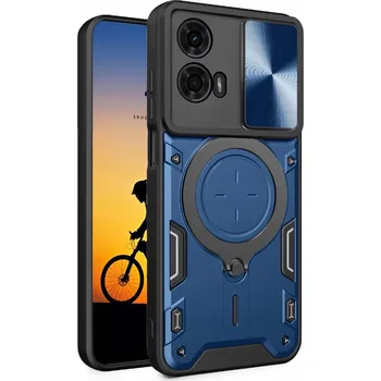 Pouzdro na mobilní telefon Zadní Kryt WWW pro Motorola Moto G34 modrý