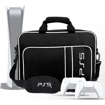 Herní konzole Pouzdro Kufr Taška Přes Rameno pro Přenášení Konzole PlayStation 5 PS5 černá
