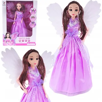 Panenka Panenka Princezna v Fialových Šatech Dlouhé Vlasy Světelné a Zvukové Efekty