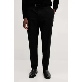 Kalhoty s příměsí vlny Armani Exchange černá barva, ve střihu chinos, XM001207 AF16678 XM001207.AF16678 99X, vel. 36