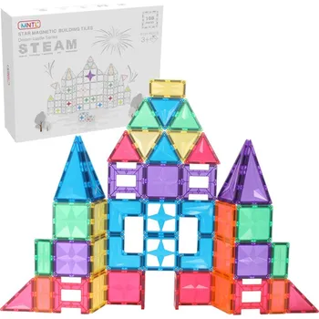ostatní stavebnice MNTL Magnetické Stavební Stavebnice Zámek, Duha, 108 dílků