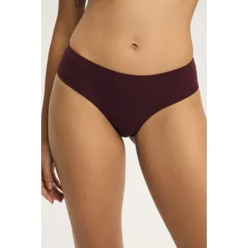 Kalhotky 2 PACK kalhotky Esotiq Pelia Hnědo-červená (Mahoniová) S